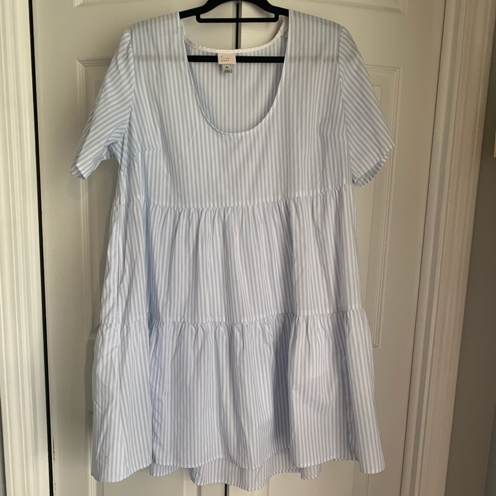 A New Day Striped Babydoll Dress
